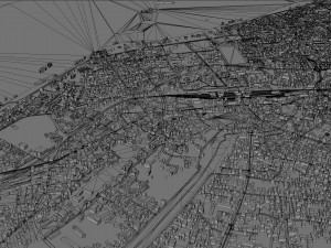 Guwahati city Assam India 35km Modello 3D
