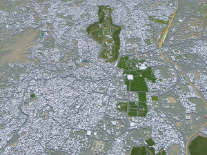 Gwalior city Madhya Pradesh India 25km 3D Model