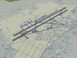 Gwalior city Madhya Pradesh India 25km 3D Model
