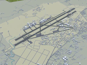 Gwalior city Madhya Pradesh India 25km 3D Model