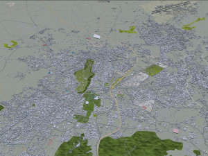 Gwalior city Madhya Pradesh India 25km 3D Model
