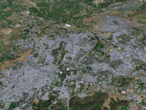 Gwalior city Madhya Pradesh India 25km 3D Model
