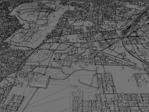 Gwalior city Madhya Pradesh India 25km 3D Model