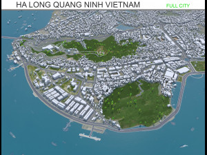 Ha Long Quang Ninh city Vietnam 35km Modelo 3D