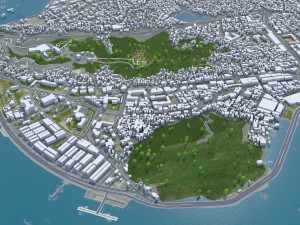 Ha Long Quang Ninh city Vietnam 35km 3D Model