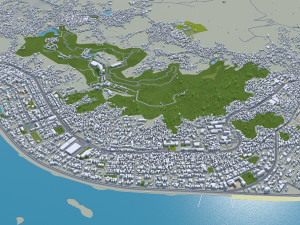 Ha Long Quang Ninh city Vietnam 35km 3D Model