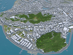 Ha Long Quang Ninh city Vietnam 35km 3D Model