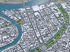 Hai Phong city Vietnam 30km Modelo 3D