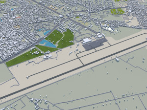 Hai Phong city Vietnam 30km Modelo 3D