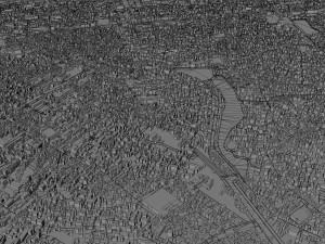 Hai Phong city Vietnam 30km Modelo 3D