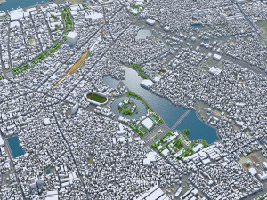 Hai Phong city Vietnam 30km Modelo 3D