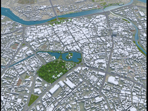 Haikou city Hainan China 55km Modelo 3D