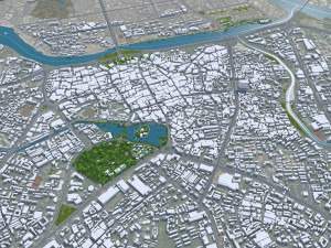 Haikou city Hainan China 55km Modelo 3D