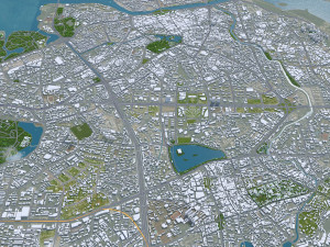 Haikou city Hainan China 55km Modelo 3D