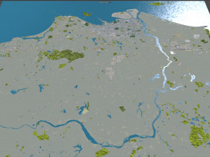 Haikou city Hainan China 55km Modelo 3D