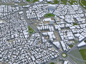 Hama city Syria 15km 3D Model