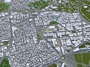 Hama city Syria 15km 3D Model