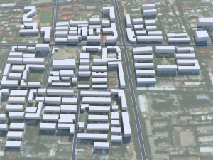 Handan city Hebei China 30km Modelo 3D