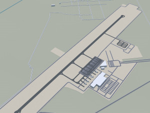 Handan city Hebei China 30km Modelo 3D