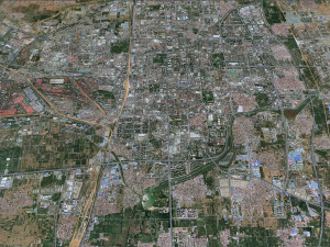 Handan city Hebei China 30km Modelo 3D