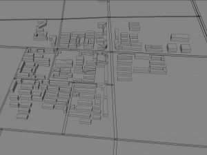 Handan city Hebei China 30km Modelo 3D