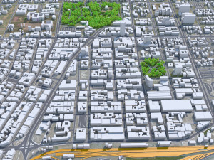 Harare city Zimbabwe 35km 3D Model