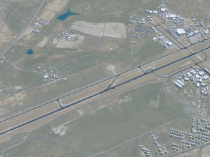 Harare city Zimbabwe 35km 3D Model