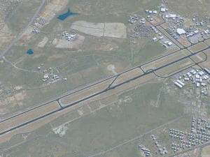 Harare city Zimbabwe 35km 3D Model