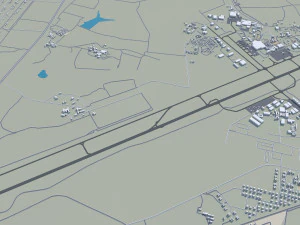 Harare city Zimbabwe 35km 3D Model