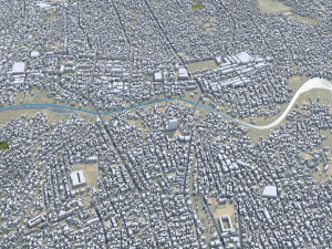 Hargeisa city Somalia 30km Modelo 3D