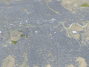 Hargeisa city Somalia 30km Modelo 3D