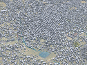Hargeisa city Somalia 30km Modelo 3D