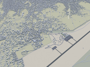 Hargeisa city Somalia 30km Modelo 3D