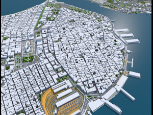 Havana city Cuba 30km 3D-Modell