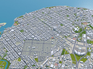 Havana city Cuba 30km 3D-Modell