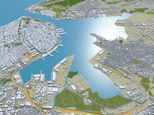 Havana city Cuba 30km 3D-Modell