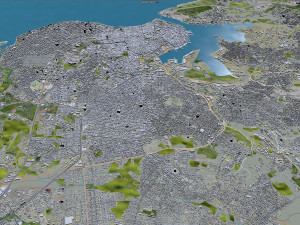 Havana city Cuba 30km 3D-Modell