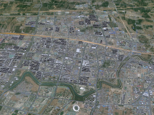 Hengshui Hebei city China 25km Modèle 3D