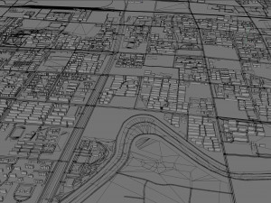 Hengshui Hebei city China 25km Modèle 3D