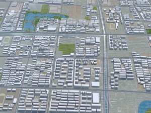 Hengshui Hebei city China 25km Modèle 3D