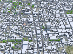 Hermosillo city Sonora Mexico 25km 3D Model