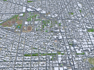 Hermosillo city Sonora Mexico 25km 3D Model