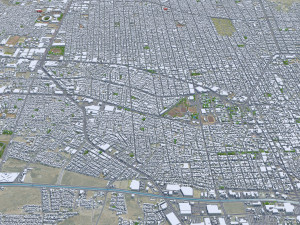 Hermosillo city Sonora Mexico 25km 3D Model