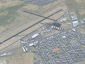 Hermosillo city Sonora Mexico 25km 3D Model