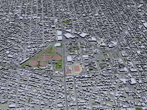 Hermosillo city Sonora Mexico 25km 3D Model