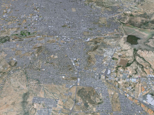 Hermosillo city Sonora Mexico 25km 3D Model