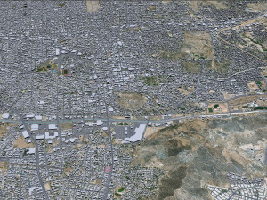 Hermosillo city Sonora Mexico 25km 3D Model
