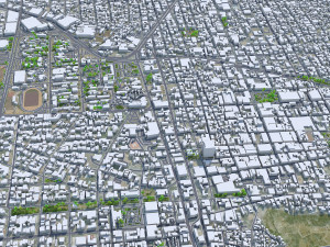 Hermosillo city Sonora Mexico 25km 3D Model