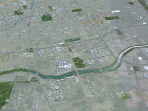 Hohhot Inner city Mongolia China 55km Modelo 3D