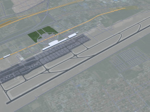 Hohhot Inner city Mongolia China 55km Modelo 3D